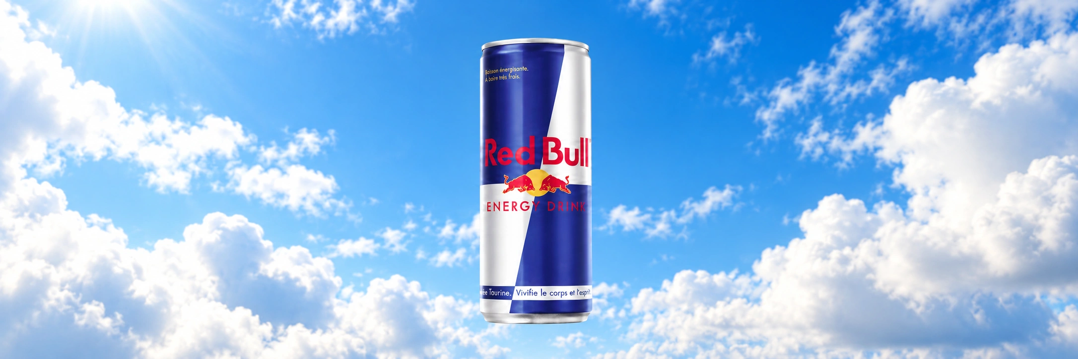 Red Bull con alas animadas